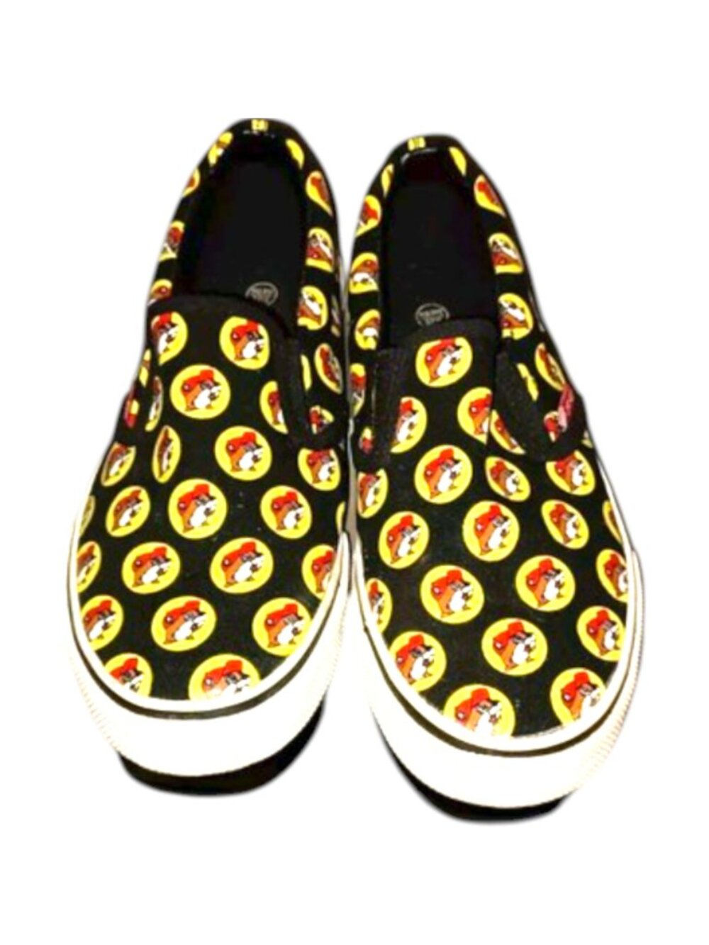 New Without Box Buc-ee's All-Over Beaver Logo Black Slip-On Shoes - Women's Siz - Picture 3 of 4